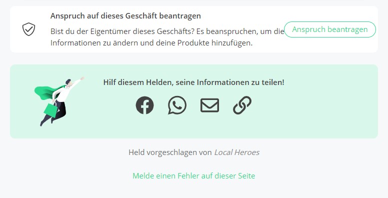 Beanspruche dein Profil, um dein Geschäft zu verwalten.